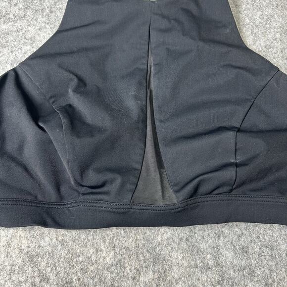 Lululemon Sports Bra Womens 4 Black High Neck Mesh Cut Out Open Back Athletic - Picture 2 of 5